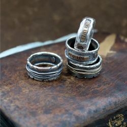 MR027X Anillo Plata de Plao hombre colección Fuyu de plata y bronce Live Life