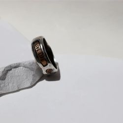 MR027X Anillo Plata de Plao hombre colección Fuyu de plata y bronce Live Life