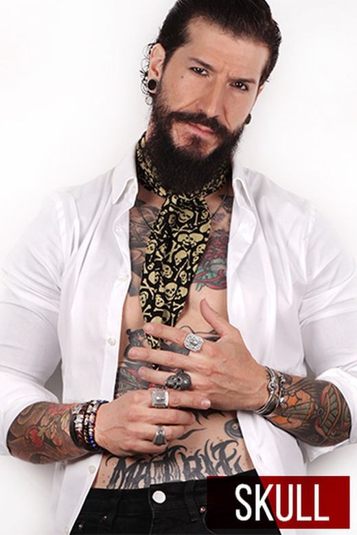 CAR2C Anillo PLATA DE PALO Skull calavera