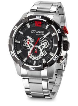 Reloj de pulsera para hombre Duward modelo AQUASTAR Le Mans Ref D95538.04  caja de acero inoxidable 316L movimiento analógico de cuarzo