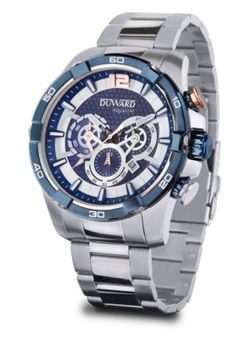Reloj Duward hombre colección AQUASTAR Le Mans Ref D95538.05 acero inoxidable 316L calendario, cronógrafo sumergible 10ATM