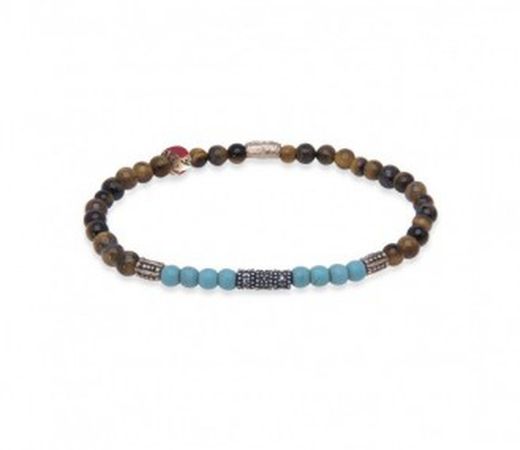 B2F Pulsera Plata de Palo elástica