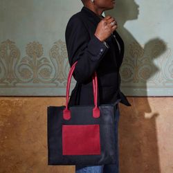 Bolso Fraganti ACS028N Plata de Palo mujer elegante piel negra moderno y funcional