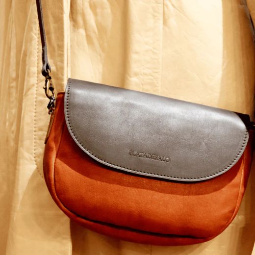 Bolso Maclaren ACS030M Bolso Plata de Palo mujer de piel con bolsillo interior y cremallera