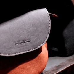 Bolso Maclaren ACS030M Bolso Plata de Palo mujer de piel con bolsillo interior y cremallera