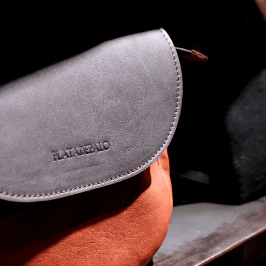 Bolso Maclaren ACS030M Bolso Plata de Palo mujer de piel con bolsillo interior y cremallera