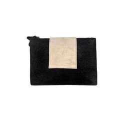 Bolso Magento ACS029N PLATA DE PALO de piel negra solapa rectangular cierre con cremallera