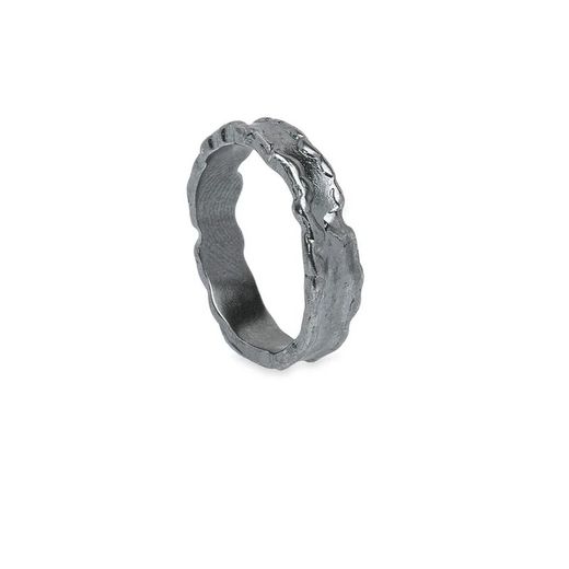BR004X Anillo Napoleón Plata de Palo de plata 925 oxidada
