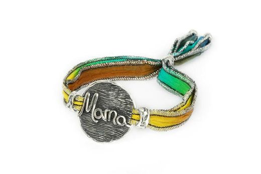 BRU1072 Pulsera la bruixeta moneda seda Mama