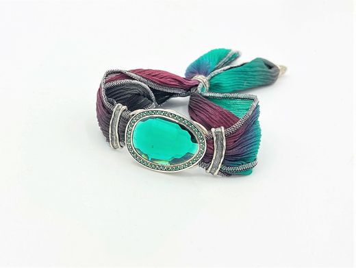 Bru145 Pulsera la bruixeta Cuarzo verde