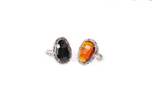 BRU1511sm/sz Anillo la bruixeta plata piedra color talla briolette