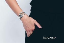 BRU1711pg Pulsera la bruixeta de plata enérgica y eficiente