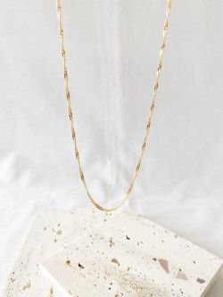 CA//288 Cadena unisex de oro 18K largo 40cm modelo Singapur