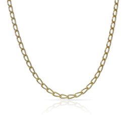 CA//294 Cadena oro de 18kt unisex largo 45cm tipo de eslabón Bilbao
