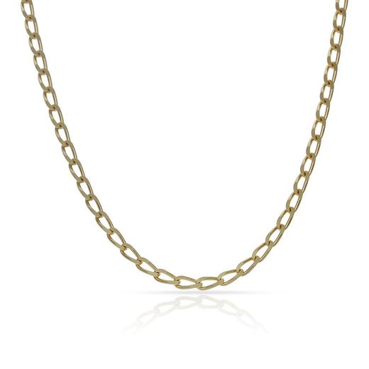 CA//294 Cadena oro de 18kt unisex largo 45cm tipo de eslabón Bilbao