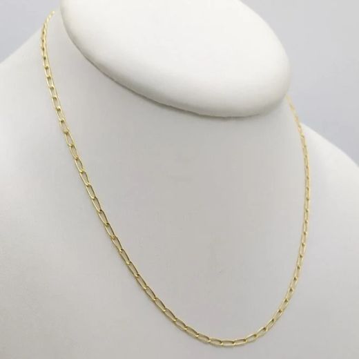 CA//294 Cadena oro de 18kt unisex largo 45cm tipo de eslabón Bilbao