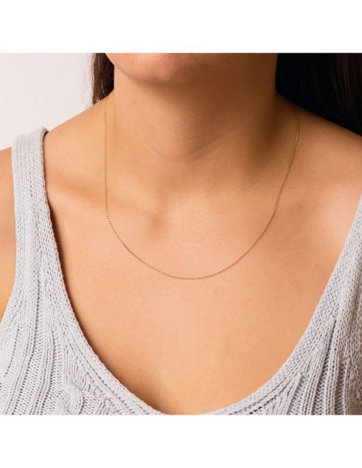 CA//294 Cadena oro de 18kt unisex largo 45cm tipo de eslabón Bilbao