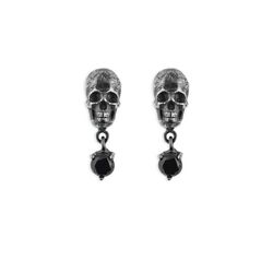 CAE4A Pendientes Plata de Palo colección skull calavera