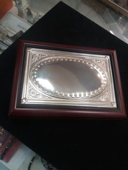 Caja madera y plata Cenefa 48-4100