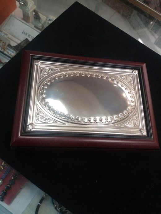 Caja madera y plata Cenefa 48-4100