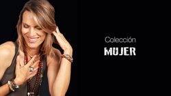 CB37G Pulsera MUJER Plata de Palo en plata, bronce, cristal