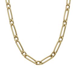 CO//312 Cadena hueca unisex de 45cm en oro de 18k modelo 1x1 muy discreta y elegante