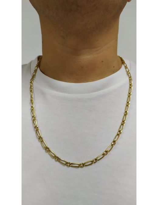 CO//312 Cadena hueca unisex de 45cm en oro de 18k modelo 1x1 muy discreta y elegante