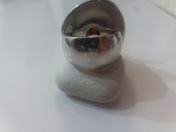 Colgante Daniel Vior plata matizada y brillo con piedra Granate