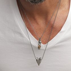 BN006B Colgante PLATA DE PALO modelo Porter unisex