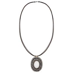 Collar PLATA DE PALO de mujer modelo Aurelia pieza con elegancia natural