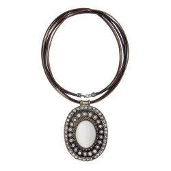 Collar PLATA DE PALO de mujer modelo Aurelia pieza con elegancia natural