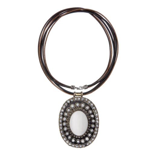 Collar PLATA DE PALO de mujer modelo Aurelia pieza con elegancia natural