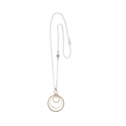 WN305X Collar Plata de Palo Mujer Bantayan, Collar de Cadena de Plata 925 y Aros de Bronce Estilo elegante, ligero y contemporáneo