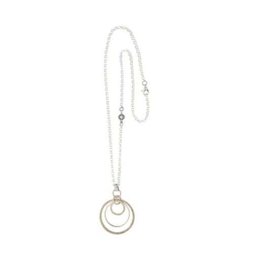 WN305X Collar Plata de Palo Mujer Bantayan, Collar de Cadena de Plata 925 y Aros de Bronce Estilo elegante, ligero y contemporáneo