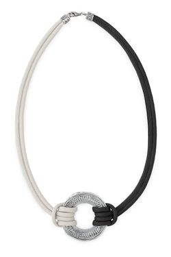 Collar Plata de Palo Mujer Cala Macarella Collar Mujer Macarella | Collar de Nylon y Bronce Bañado en Plata | Colección Marés