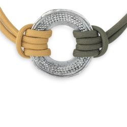 Collar Plata de Palo Mujer Cala Macarella Collar Mujer Macarella | Collar de Nylon y Bronce Bañado en Plata | Colección Marés