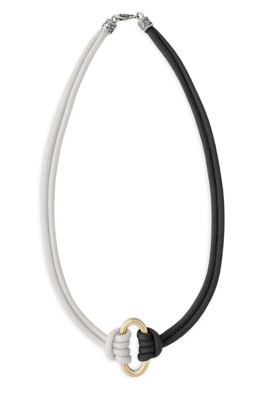 WN314BM Collar PLATA DE PALO colección Marés de Mujer Cala Mondragó