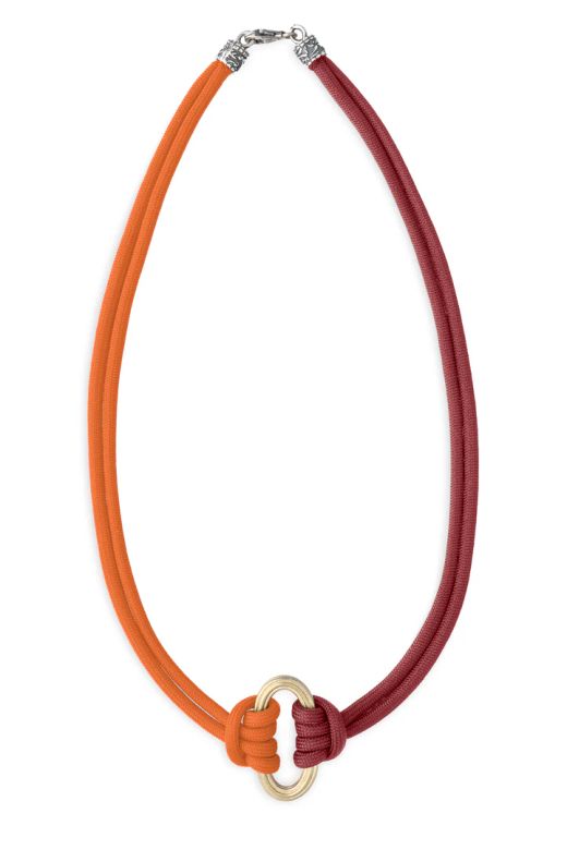 WN314BM Collar PLATA DE PALO colección Marés de Mujer Cala Mondragó