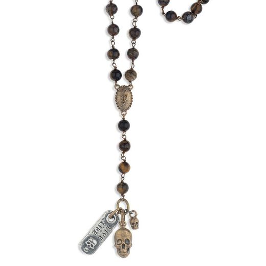 Colgante Plata de Palo Skull SN013X