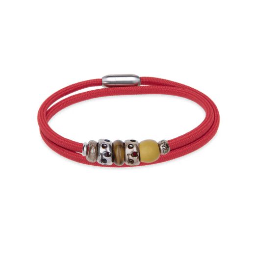 Collar/Pulsera Plata de Palo de Nylon colección Rocío pieza multifuncional
