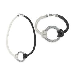 Conjunto Bassa PLATA DE PALO mujer Incluye collar y pulsera Bassa a juego. Elige el color del conjunto y la talla de la pulsera.