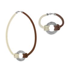 Conjunto PLATA DE PALO mujer Macarella Incluye collar y pulsera Cala Macarella a juego. Elige el color del conjunto y la talla de la pulsera.