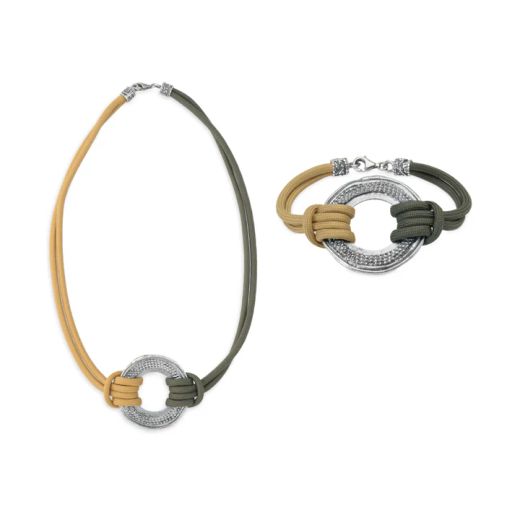 Conjunto PLATA DE PALO mujer Macarella Incluye collar y pulsera Cala Macarella a juego. Elige el color del conjunto y la talla de la pulsera.