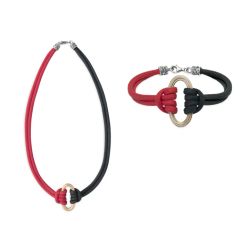 Conjunto PLATA DE PALO mujer Mondragó Incluye collar y pulsera Cala Mondragó a juego. Elige el color del conjunto y la talla de la pulsera.