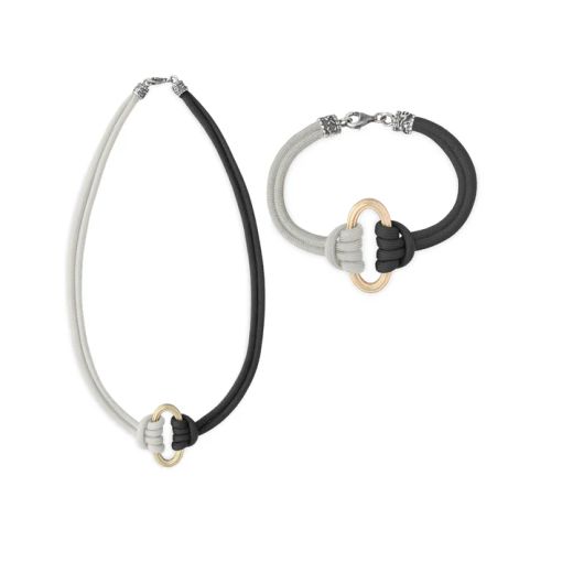 Conjunto PLATA DE PALO mujer Mondragó Incluye collar y pulsera Cala Mondragó a juego. Elige el color del conjunto y la talla de la pulsera.