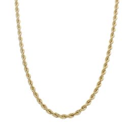 CO-RDON 742 Collar cordón Salomónico de hombre 50 cm en oro de 18 quilates