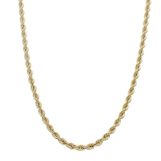 CO-RDON 742 Collar cordón Salomónico de hombre 50 cm en oro de 18 quilates