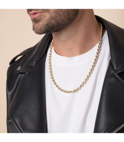 CO-RDON 742 Collar cordón Salomónico de hombre 50 cm en oro de 18 quilates