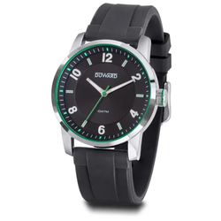 D85346.03 Reloj Duward de hombre impermeable 10 atm correa silicona cristal mineral zafiro