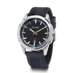 D85434.03 Reloj Duward de Caballero Correa y Caja acero 316L calendario y esfera negra 100 metros